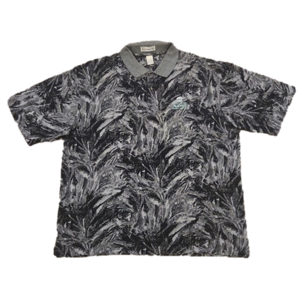 Munsingwear Black & Gray Marco Island Golf Polo Shirt